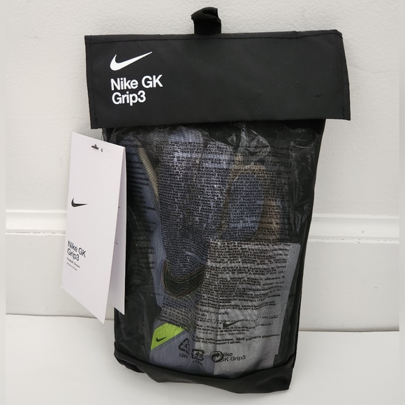 Nike GK grip3 goalkeeper soccer gloves marine white CN5651-548 unisex size 6 - Picture 5 of 8